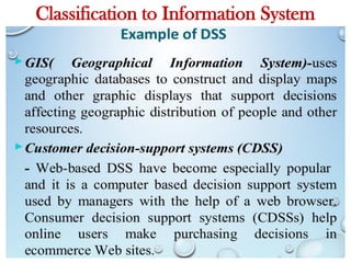 Classification to Information System
 