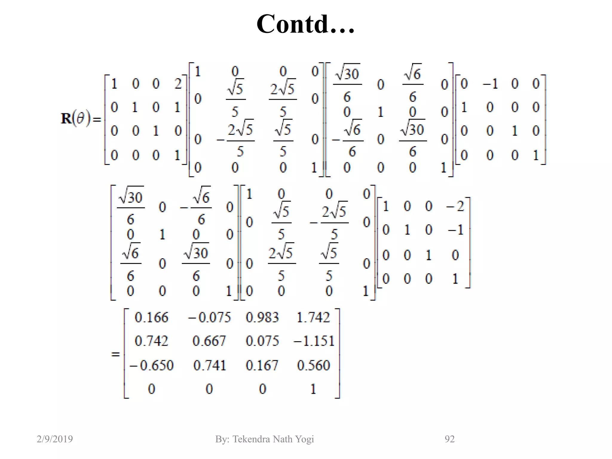 Contd…
92By: Tekendra Nath Yogi2/9/2019
 