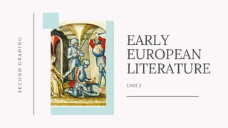 Early European Literature