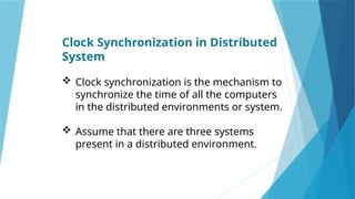 Advanced Operating Systems- Clock synchronization and mutual exclusive ...