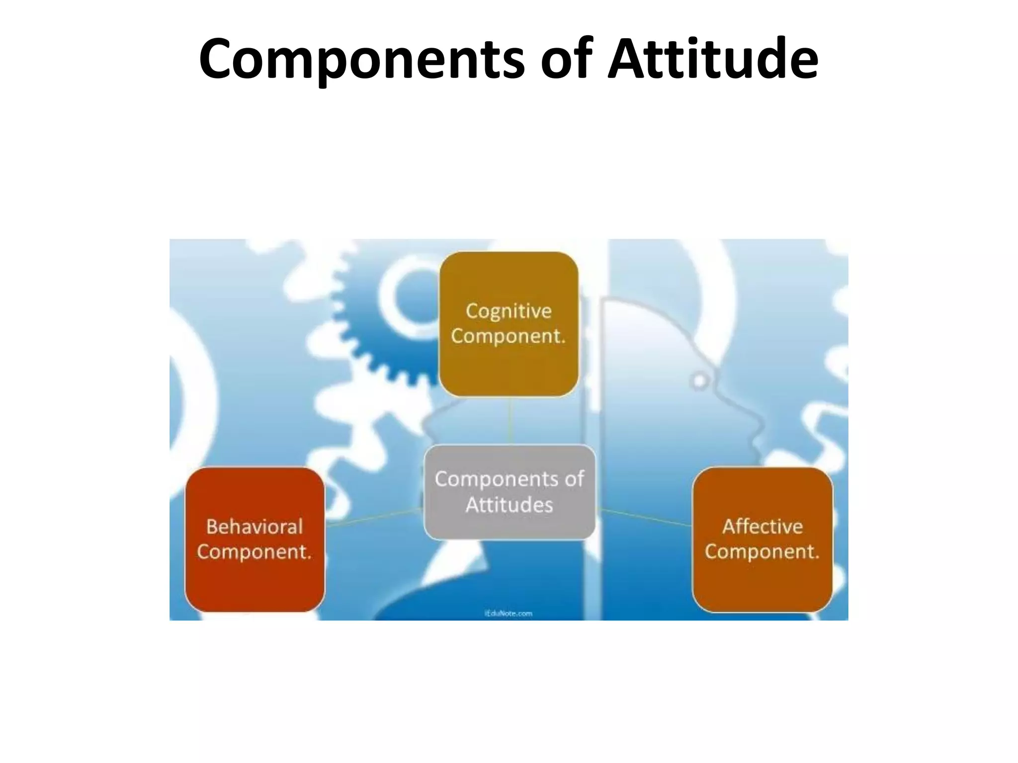 Components of Attitude
 