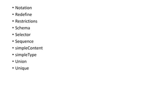 XML DTD and Schema | PPTX