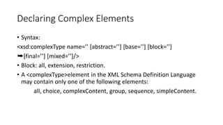 XML DTD and Schema | PPTX