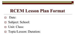Lesson Planning | PPT