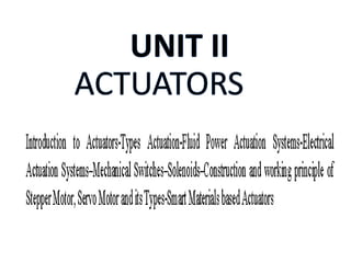 Introduction to Actuators