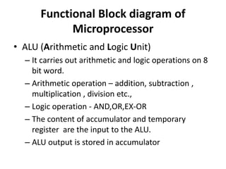 UNIT II MICROPROCESSOR AND MICROCONTROLLER | PPTX