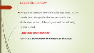 Valid Array Type Value unit 2.pptx