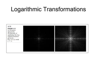 Logarithmic Transformations
 