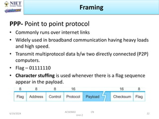 Computer network data link layer Unit2.pptx