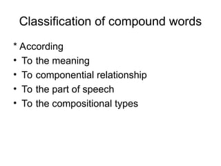unit 2.ppt english word structure and formation | PPT