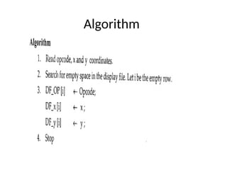 Algorithm
 