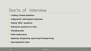 Unit two Interviewing skills.pptx health | PPTX