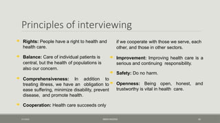 Unit two Interviewing skills.pptx health | PPTX