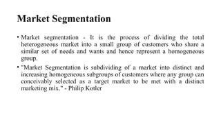 Segmentation Subgroups Unit 2.pptx Marketing Segment, Targeting and Positioning | PPT