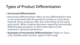 Product Based Differentiation Example Unit 2.pptx Marketing Segment, Targeting and Positioning | PPTX
