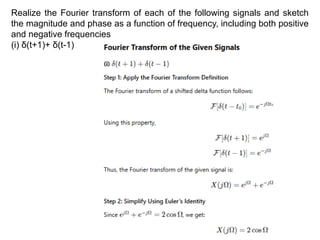 Fourier and Laplace Transform FOR SIGNAL AND SYSTEM | PPTX