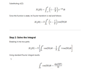 Fourier and Laplace Transform FOR SIGNAL AND SYSTEM | PPTX