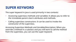 UNIT 2 & unit 3 OBJECT ORIENTED PROGRAMMING | PPTX