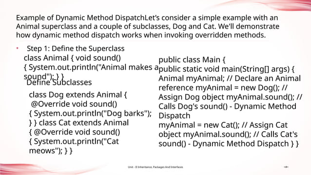 UNIT 2 & unit 3 OBJECT ORIENTED PROGRAMMING | PPTX