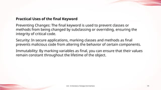 UNIT 2 & unit 3 OBJECT ORIENTED PROGRAMMING | PPTX