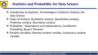 STATISTICS AND PROBABILITY FOR DATA SCIENCE, | PDF