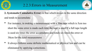 Unit_2 notes on linear measurement in surveying.pptx