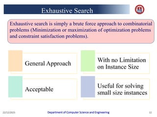 Brute Force and Divide and Conquer Algorithms | PPTX