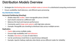 NoSQL Introduction, Data Models, Replication | PPTX
