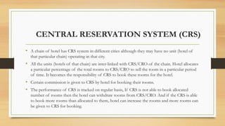 UNIT 2.Reservation and its details notes pptx | PPTX