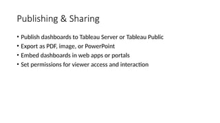 Comprehensive Introduction to Tableau for Data Visualization and ...