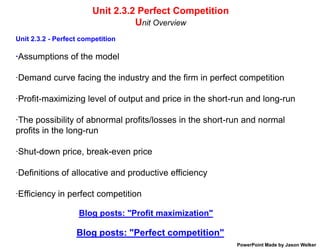 Perfect CompetitionPractice problemsDescribe the situation in the market below and firm below. Assume price of a close substitute drops. Illustrate the changes that will occur in this market:·Show the new industry price and output·Show the new firm price and outputP Industry FirmPSindustryMCATCAVCPeMR=D=AR=P1DindustryQQ