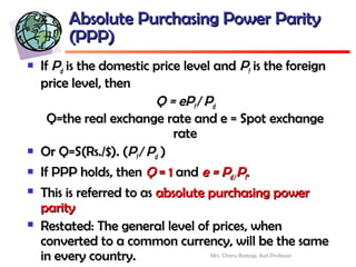 Ppp Exchange Rate Example Unit 2.3 Exchange Rate Determination Theories (focus on PPP only) | PPT