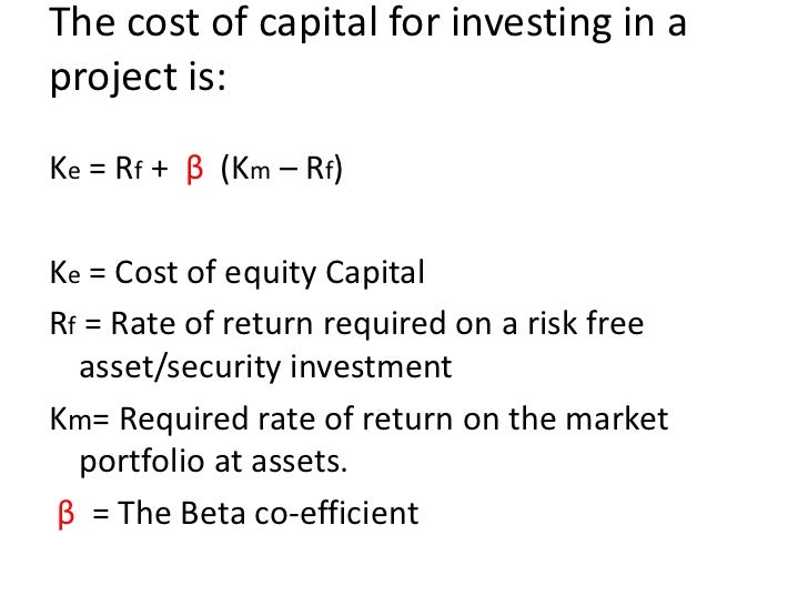 capm & cost of capital
