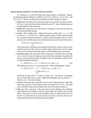 Steps in Solving a problem in No Observation Environment:
 