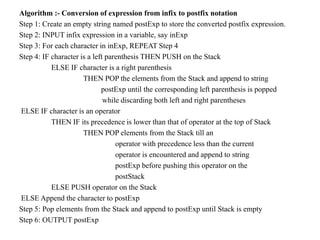 Unit 2 application of stack | PPTX