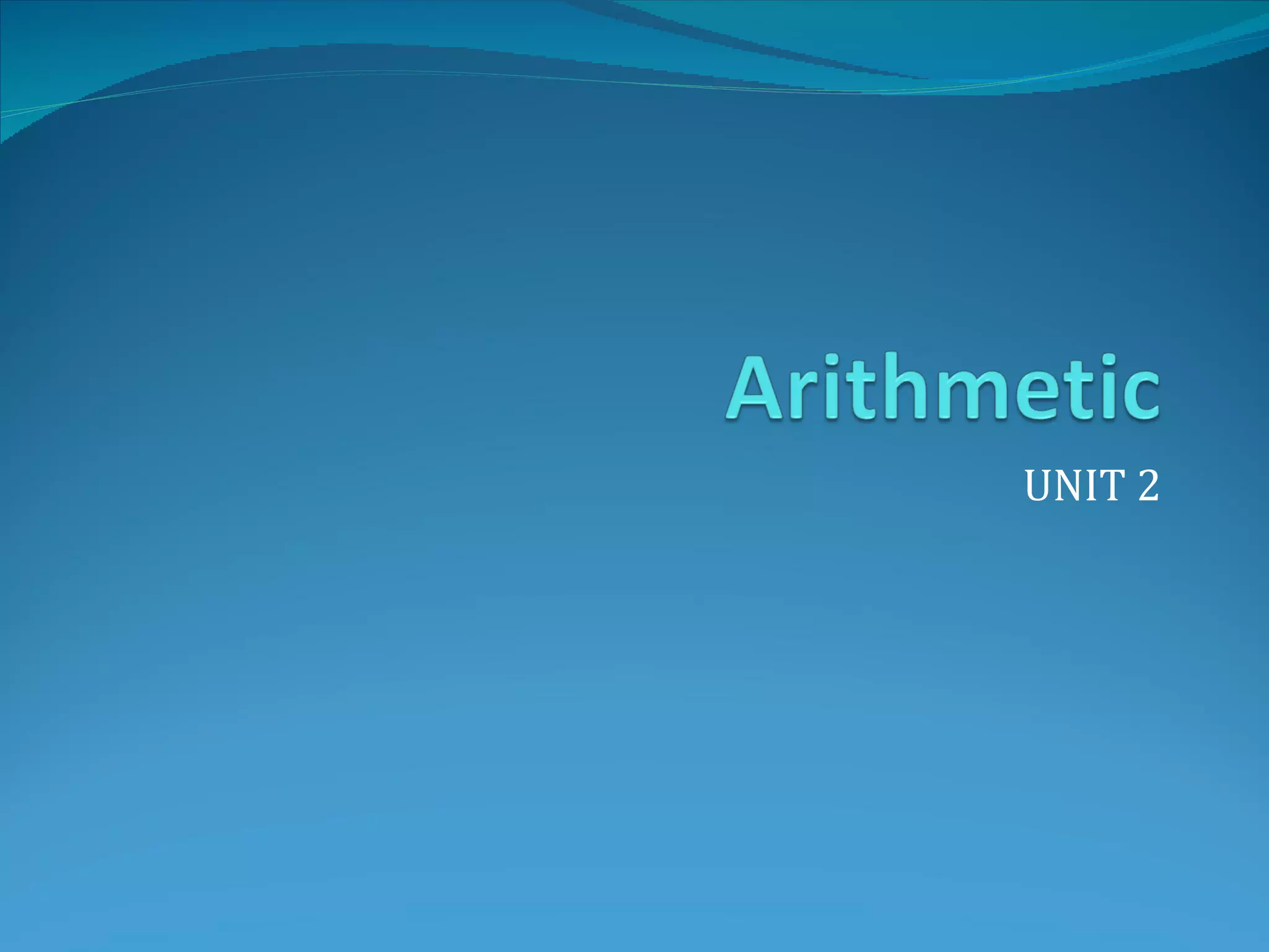 UNIT 2
 