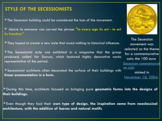 Secession Icon Unit 2 Architecture urbanism colonialism and modernism | PPTX