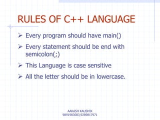 c++ programming Unit 2 basic structure of a c++ program | PPTX