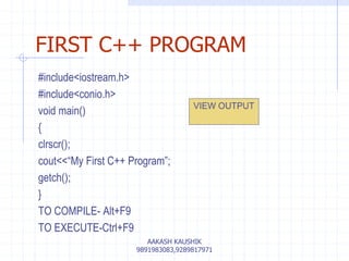 c++ programming Unit 2 basic structure of a c++ program | PPT