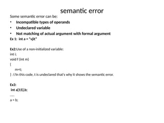 Syntactic specification is concerned with the structure and ...