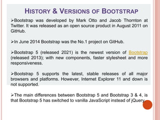 Differentiate Between Bootstrap Css And Bootstrap Javascript Components Unit 2-CSS & Bootstrap.ppt