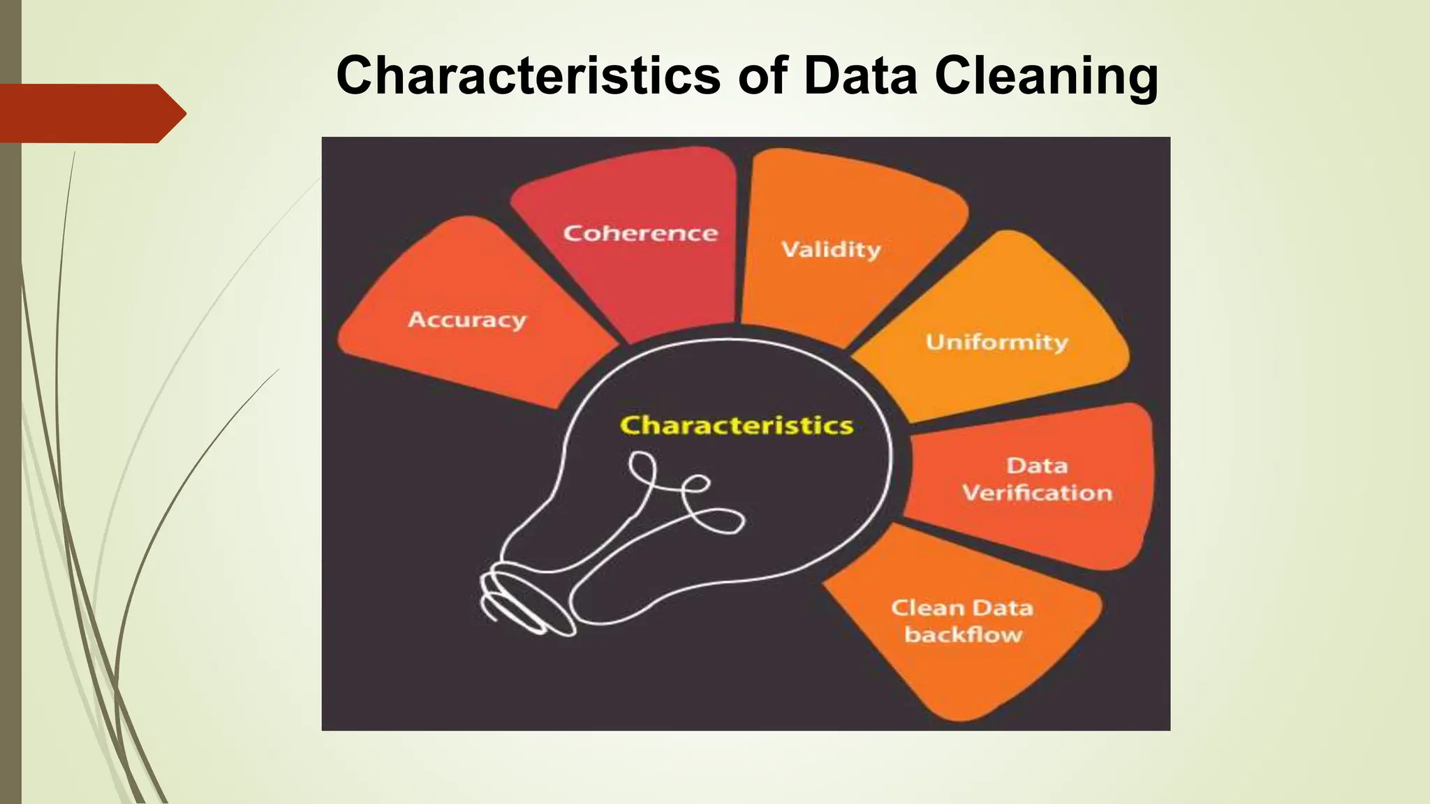 Characteristics of Data Cleaning
 