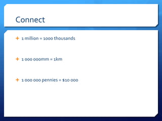 1mill Numbers Unit 2 exploring 1 million | PPTX