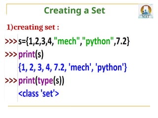 unit2- frozen - set in python programming | PPTX