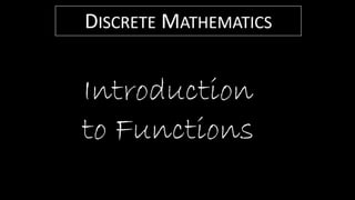 Functions and composite functions in discrete mathematics