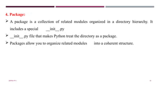 Unit 2 - Functions in python - Prof Jishnu M S | PPTX