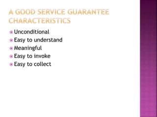  Unconditional
 Easy to understand
 Meaningful
 Easy to invoke
 Easy to collect
 