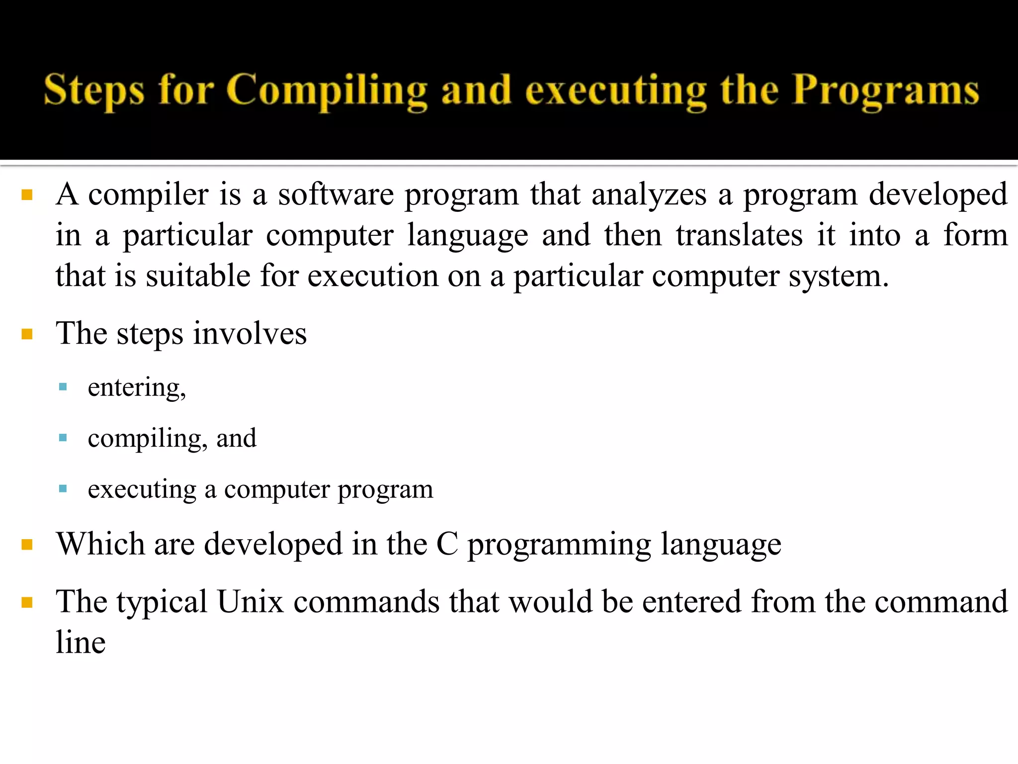Unit 2 introduction to c programming | PDF | Programming Languages ...