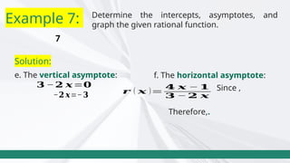 Lessons about Rational Functions_GenMath11 | PPTX