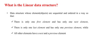 Unit 2 linear data structures | PPT